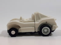 Vintage 1984 Takara G1 Transformers Miniature Spies White Porsche Plastic Pullback Friction Toy Car Vehicle Action Figure