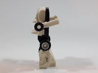 Vintage 1984 Takara G1 Transformers Miniature Spies White Porsche Plastic Pullback Friction Toy Car Vehicle Action Figure