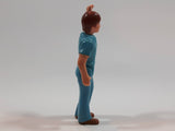 Vintage 1974 Fisher Price Adventure People Wild Animal Safari Blue Boy 3" Tall Plastic Toy Action Figure Made in Hong Kong