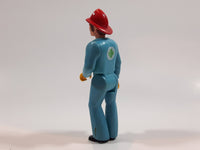 Vintage 1974 Fisher Price Adventure People Male Paramedic Blue Man 3 3/4" Tall Plastic Toy Action Figure Made in Hong Kong