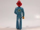 Vintage 1974 Fisher Price Adventure People Male Paramedic Blue Man 3 3/4" Tall Plastic Toy Action Figure Made in Hong Kong