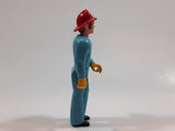 Vintage 1974 Fisher Price Adventure People Male Paramedic Blue Man 3 3/4" Tall Plastic Toy Action Figure Made in Hong Kong