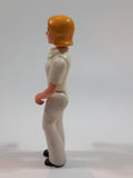 Vintage 1974 Fisher Price Adventure People Female Paramedic White Clothing Woman 3 1/2" Tall Plastic Toy Action Figure Made in Hong Kong