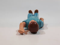 Vintage 1974 Fisher Price Adventure People Wild Animal Safari Blue Boy 3" Tall Plastic Toy Action Figure Made in Hong Kong