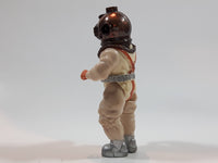 Vintage 1979 Fisher Price Adventure People Male Scuba Diver White Suit Man with Metal Helmet 3 3/4" Tall Plastic Toy Action Figure Made in Hong Kong