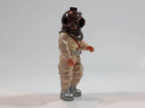 Vintage 1979 Fisher Price Adventure People Male Scuba Diver White Suit Man with Metal Helmet 3 3/4" Tall Plastic Toy Action Figure Made in Hong Kong