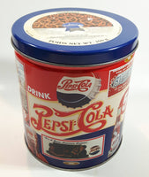 1993 Pepsi Cola Vintage Advertising History Pretzels Tin Metal Container