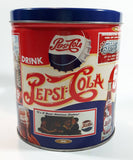 1993 Pepsi Cola Vintage Advertising History Pretzels Tin Metal Container