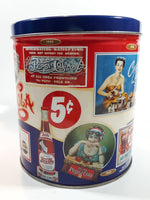 1993 Pepsi Cola Vintage Advertising History Pretzels Tin Metal Container