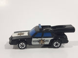 Vintage 1982 Gabriel Screamers Ford Mustang Fox Body Highway Patrol Police Cops Black and White Toy Car Vehicle with Launcher Made in Hong Kong
