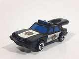 Vintage 1982 Gabriel Screamers Ford Mustang Fox Body Highway Patrol Police Cops Black and White Toy Car Vehicle with Launcher Made in Hong Kong