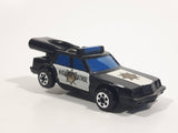 Vintage 1982 Gabriel Screamers Ford Mustang Fox Body Highway Patrol Police Cops Black and White Toy Car Vehicle with Launcher Made in Hong Kong
