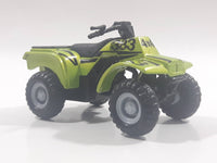 Maisto 383 Quad ATV 4 Wheeler All Terrain Vehicle 4x4 Lime Green Pullback Die Cast Motorized Friction Toy Car Vehicle