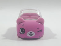 Moose Shopkins Cutie Cars Bear Shaped Pink Die Cast Toy Car Vehicle - No Roof or Figure