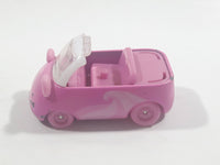 Moose Shopkins Cutie Cars Bear Shaped Pink Die Cast Toy Car Vehicle - No Roof or Figure