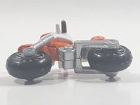 2002 Maisto Tonka Hasbro Dirt Bike #1 Orange and White Die Cast Toy Car Vehicle