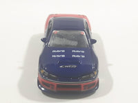 Rare Fast and Furious Tokyo Drift Nissan Silvia "Rays" "West" Dark Blue and Red 1/55 Scale Die Cast Toy Car Vehicle with Rubber Tires Missing the Spoiler