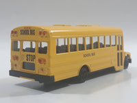Welly No. 43601 School Bus with Flip Out Stop Sign Yellow Die Cast Toy Car Vehicle Missing Tires