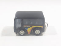 Tokyo Bus "City Bus" Black Plastic Pullback Motorized Friction Die Cast Toy Car Vehicle Keychain