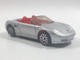 1999 Matchbox Beach / Fun Time Porsche Boxster Convertible Silver Die Cast Toy Car Vehicle