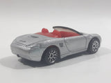 1999 Matchbox Beach / Fun Time Porsche Boxster Convertible Silver Die Cast Toy Car Vehicle