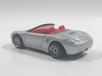 1999 Matchbox Beach / Fun Time Porsche Boxster Convertible Silver Die Cast Toy Car Vehicle