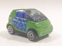 2003 Matchbox Smart ForTwo Coupe "Smart Cabrio" Green Die Cast Toy Car Vehicle