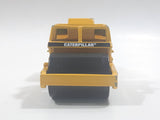 1997 Matchbox Road Pavers Road Roller Yellow CAT Die Cast Toy Construction Equipment Machinery Vehicle - Missing Interior