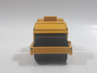 1997 Matchbox Road Pavers Road Roller Yellow CAT Die Cast Toy Construction Equipment Machinery Vehicle - Missing Interior