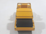 1997 Matchbox Road Pavers Road Roller Yellow CAT Die Cast Toy Construction Equipment Machinery Vehicle - Missing Interior