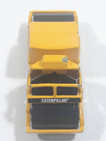 1997 Matchbox Road Pavers Road Roller Yellow CAT Die Cast Toy Construction Equipment Machinery Vehicle - Missing Interior