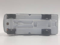 Carven No. T326 Police 0220 Van White Pullback Friction Motorized Die Cast Toy Car Vehicle with Opening Rear Doors - Needs Repair