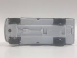 Carven No. T326 Police 0220 Van White Pullback Friction Motorized Die Cast Toy Car Vehicle with Opening Rear Doors - Needs Repair