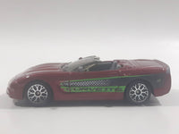 2003 Matchbox 2000 Chevrolet Corvette Convertible Dark Red Die Cast Toy Car Vehicle