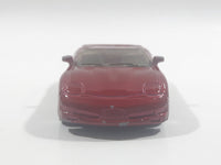 2003 Matchbox 2000 Chevrolet Corvette Convertible Dark Red Die Cast Toy Car Vehicle