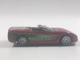 2003 Matchbox 2000 Chevrolet Corvette Convertible Dark Red Die Cast Toy Car Vehicle