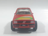 Rare Darda Motors Fiat Uno 10 Red Die Cast Toy Car Friction Motorized Pullback Vehicle