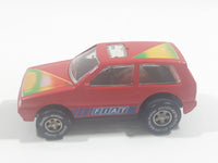 Rare Darda Motors Fiat Uno 10 Red Die Cast Toy Car Friction Motorized Pullback Vehicle