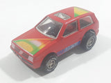 Rare Darda Motors Fiat Uno 10 Red Die Cast Toy Car Friction Motorized Pullback Vehicle