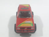 Rare Darda Motors Fiat Uno 10 Red Die Cast Toy Car Friction Motorized Pullback Vehicle