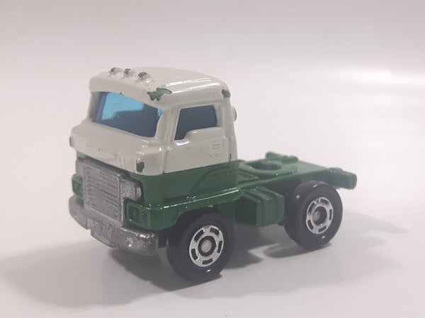 Tomy Tomica Hino Semi-Trailer Semi Tractor Truck Green and White Die Cast Toy Car Vehicle