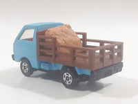 Tomy Tomica No. 31 Suzuki Carry Farm Livestock Truck Blue and Brown 1/55 Scale Die Cast Toy Car Vehicle - No Pigs