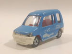 1992 Tomy Tomica No. 71 Mitsubishi Minica Toppo Diving School Blue 1/56 Scale Die Cast Toy Car Vehicle