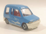 1992 Tomy Tomica No. 71 Mitsubishi Minica Toppo Diving School Blue 1/56 Scale Die Cast Toy Car Vehicle