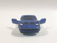 Vintage 1977 Tomy Tomica No. 5 Lamborghini Miura SV Dark Blue 1/62 Scale Die Cast Toy Car Vehicle with Opening Doors