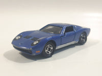 Vintage 1977 Tomy Tomica No. 5 Lamborghini Miura SV Dark Blue 1/62 Scale Die Cast Toy Car Vehicle with Opening Doors