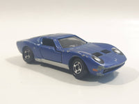 Vintage 1977 Tomy Tomica No. 5 Lamborghini Miura SV Dark Blue 1/62 Scale Die Cast Toy Car Vehicle with Opening Doors