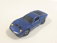 Vintage 1977 Tomy Tomica No. 5 Lamborghini Miura SV Dark Blue 1/62 Scale Die Cast Toy Car Vehicle with Opening Doors