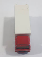 1988 Tomy Tomica No. 7 Fuso Container Truck Ice Cream Red 1/102 Scale Die Cast Toy Car Vehicle Missing Back Doors