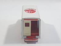 Tomy Tomica No. 27 Isuzu Hipac Van Footwork White and Red 1/70 Scale Die Cast Toy Car Vehicle Missing One Back Door